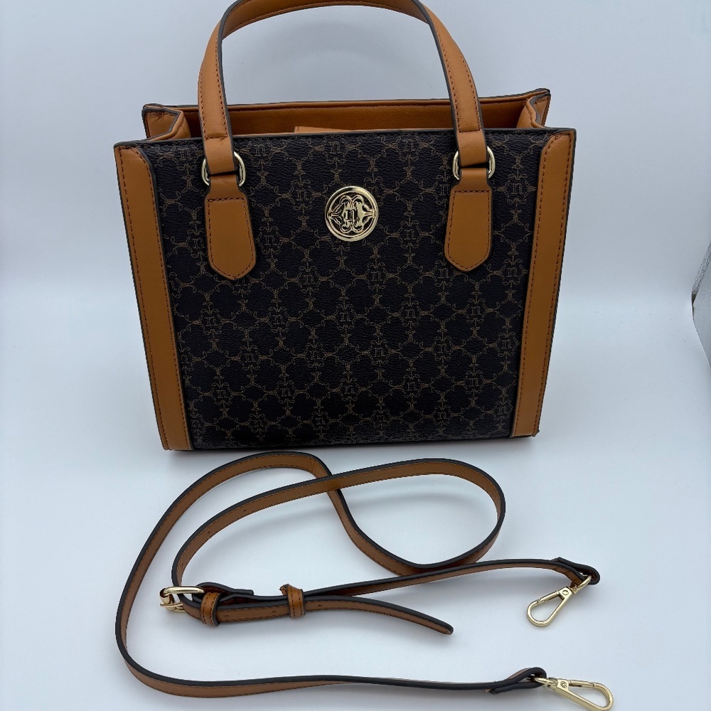 Brown and Black Designer Tote Bag